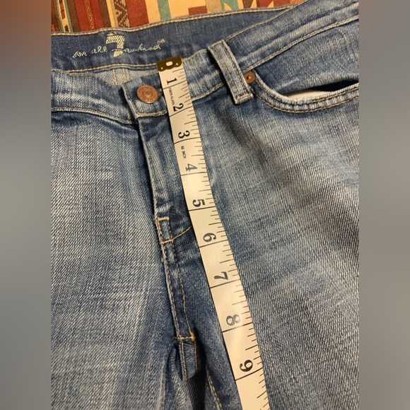 WOMENS 7 FOR ALL MANKIND FLARED CAPRIS SIZE 30 - Picture 4 of 8